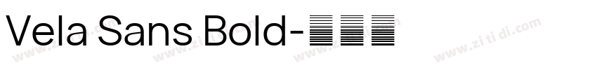 Vela Sans Bold字体转换